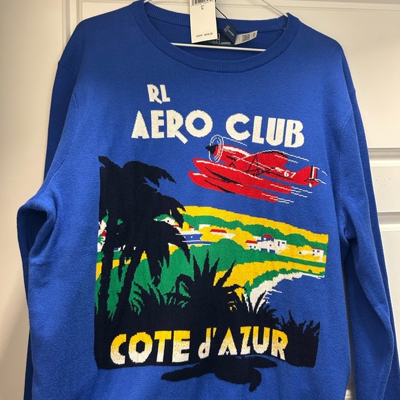 Polo by Ralph Lauren Blue Aero Club Sweater